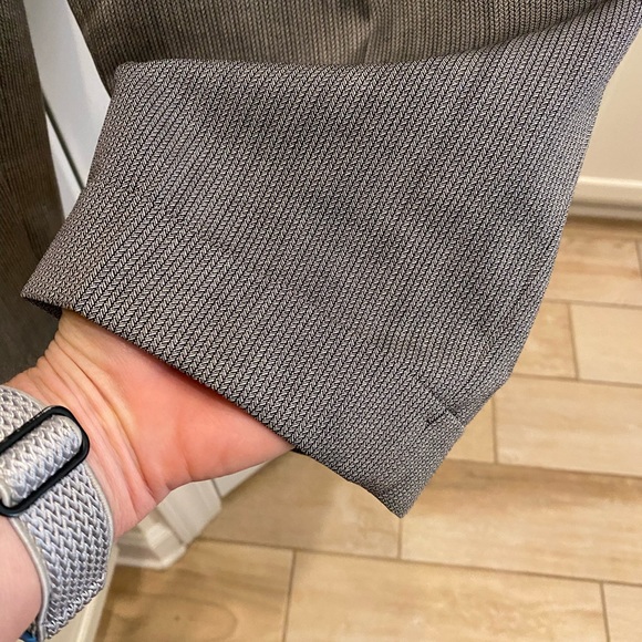 ZANELLA Men’s Wool Dress Pants light grey pleated Stefano. Waist 36” 28” Inseam - Picture 2 of 13